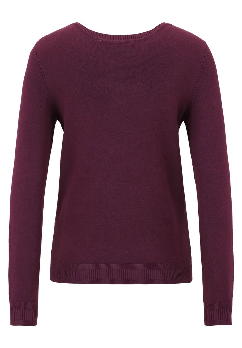 Klassischer Strickpullover mit Rundhalsausschnitt