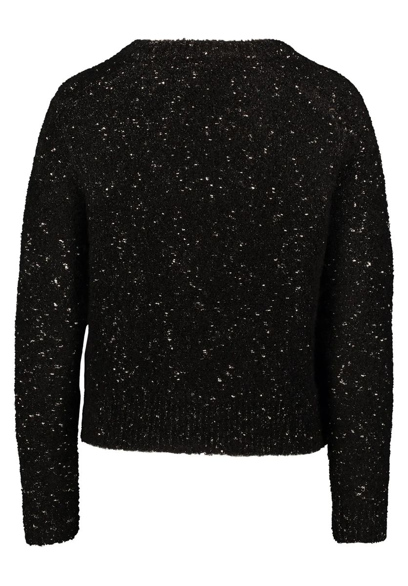Funkelnder Strickcardigan mit Knöpfen