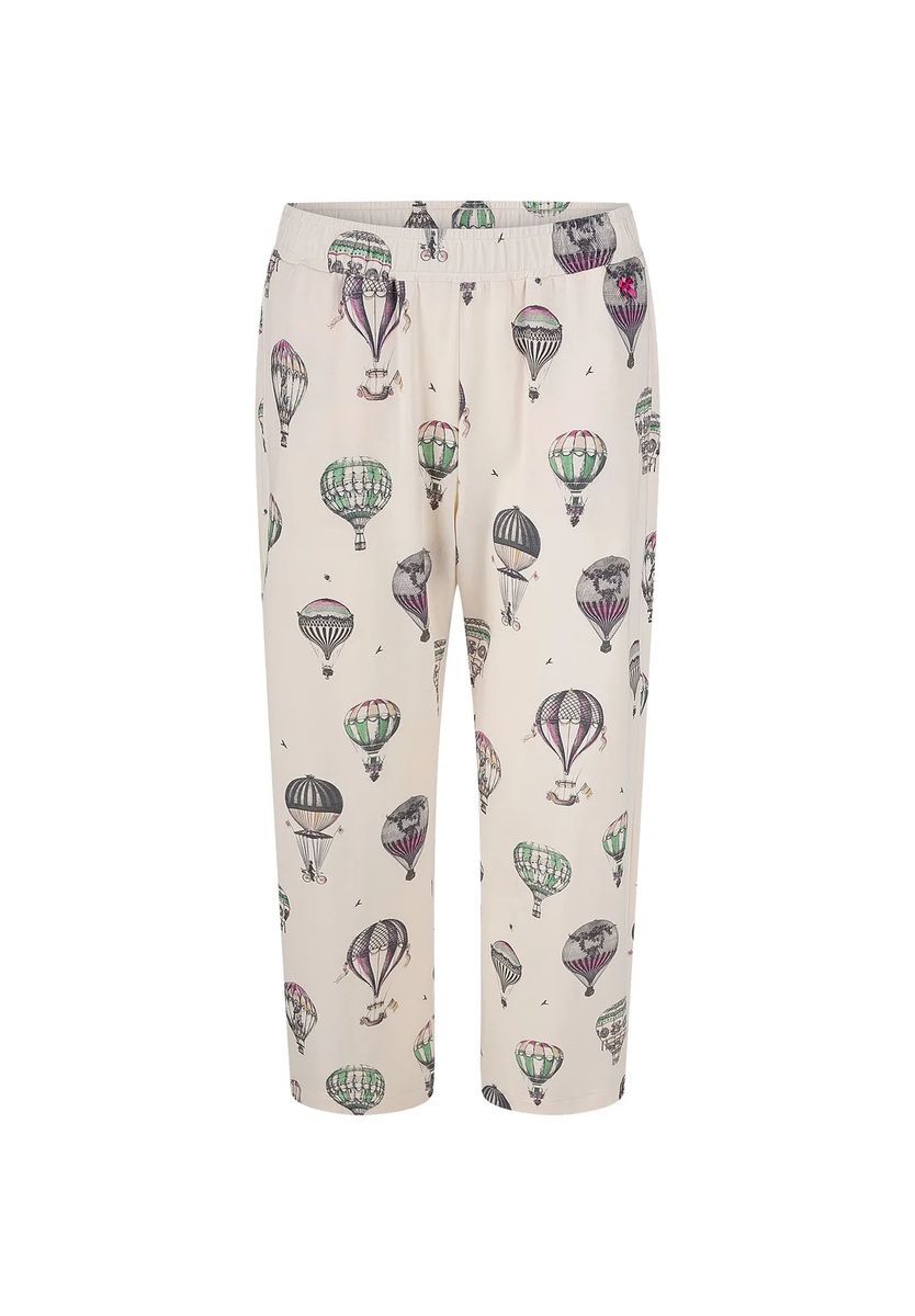 Gekürzte Loungehose mit Ballonmuster
