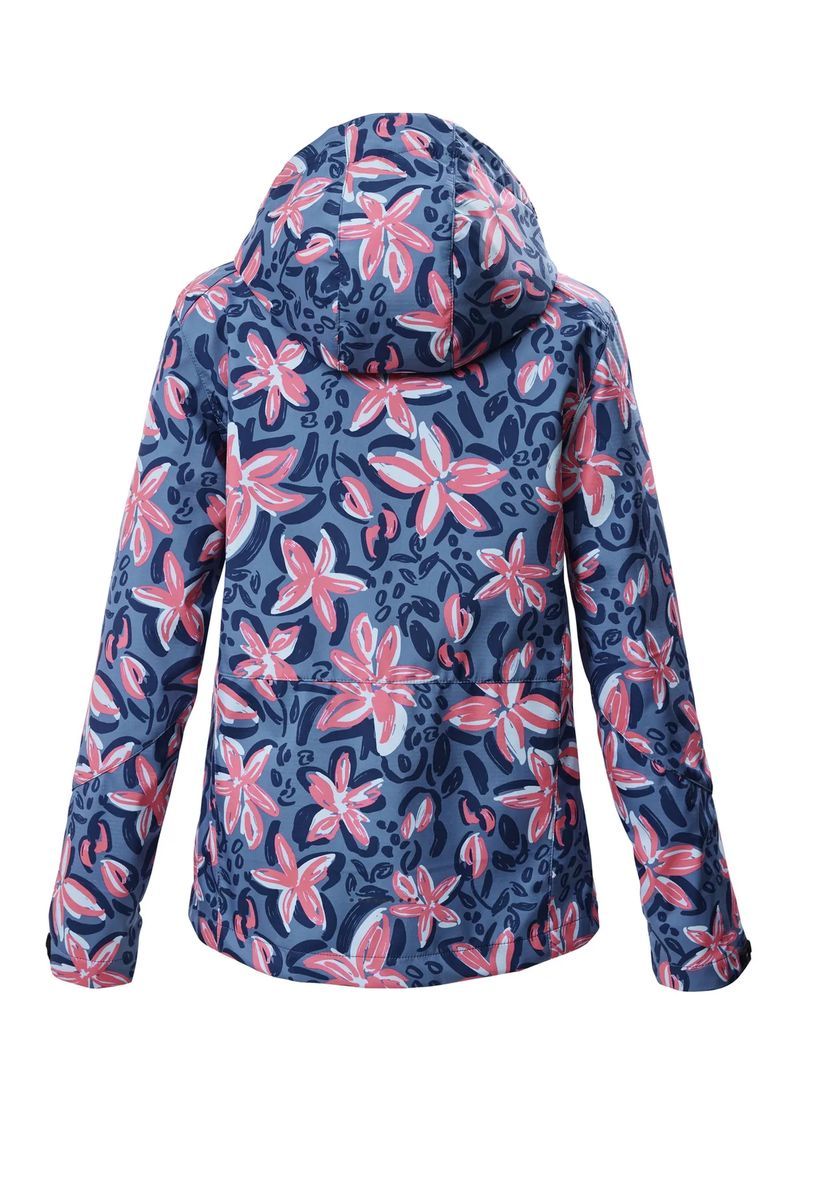 Regenjacke mit Blumenmuster und Kapuze