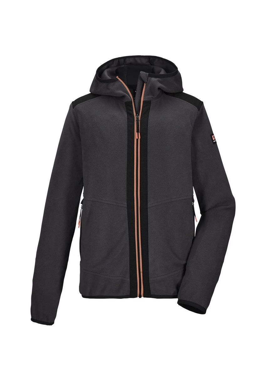 Fleece-Kapuzenjacke mit Reißverschluss für Kinder
