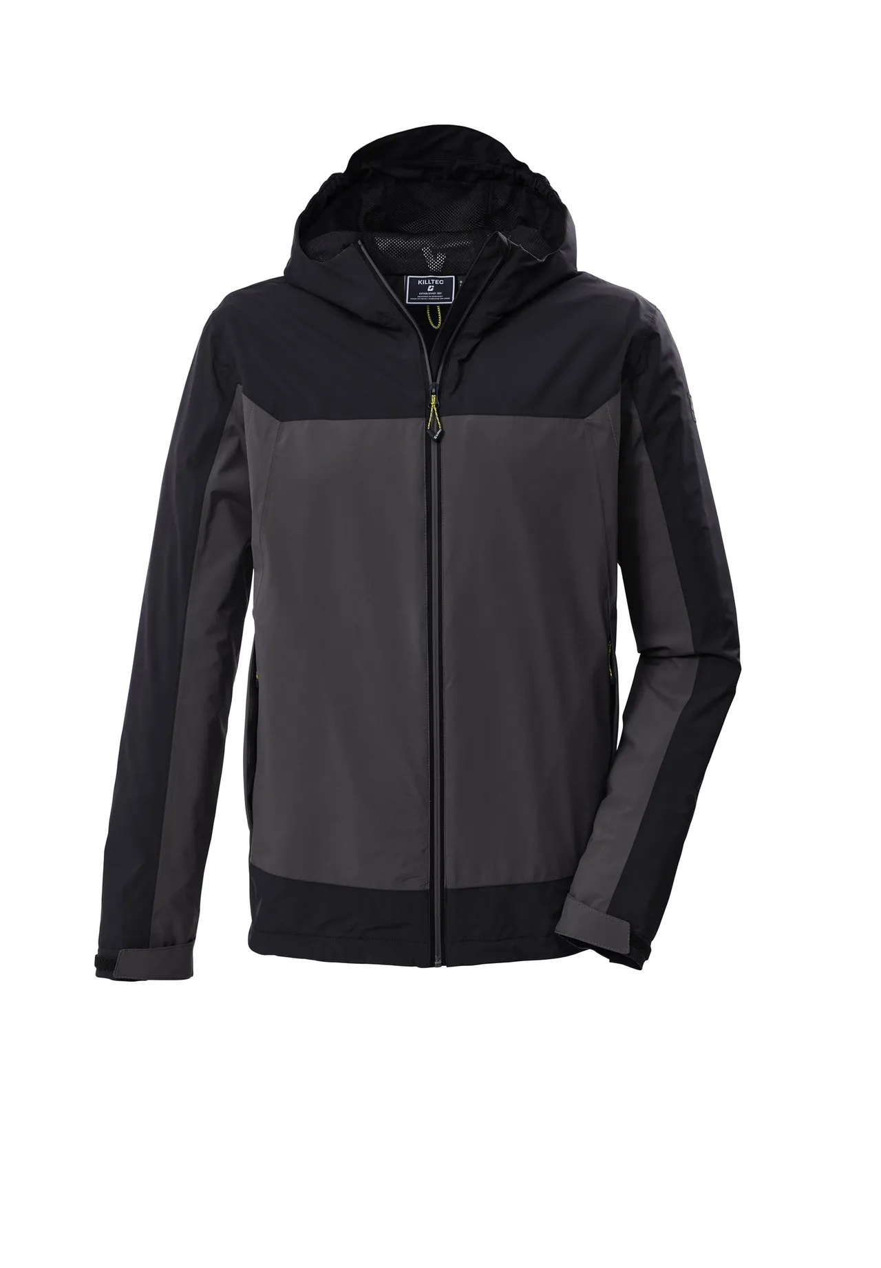 killtec® Funktionsjacke, windabweisend, für Herren, grau|schwarz, S