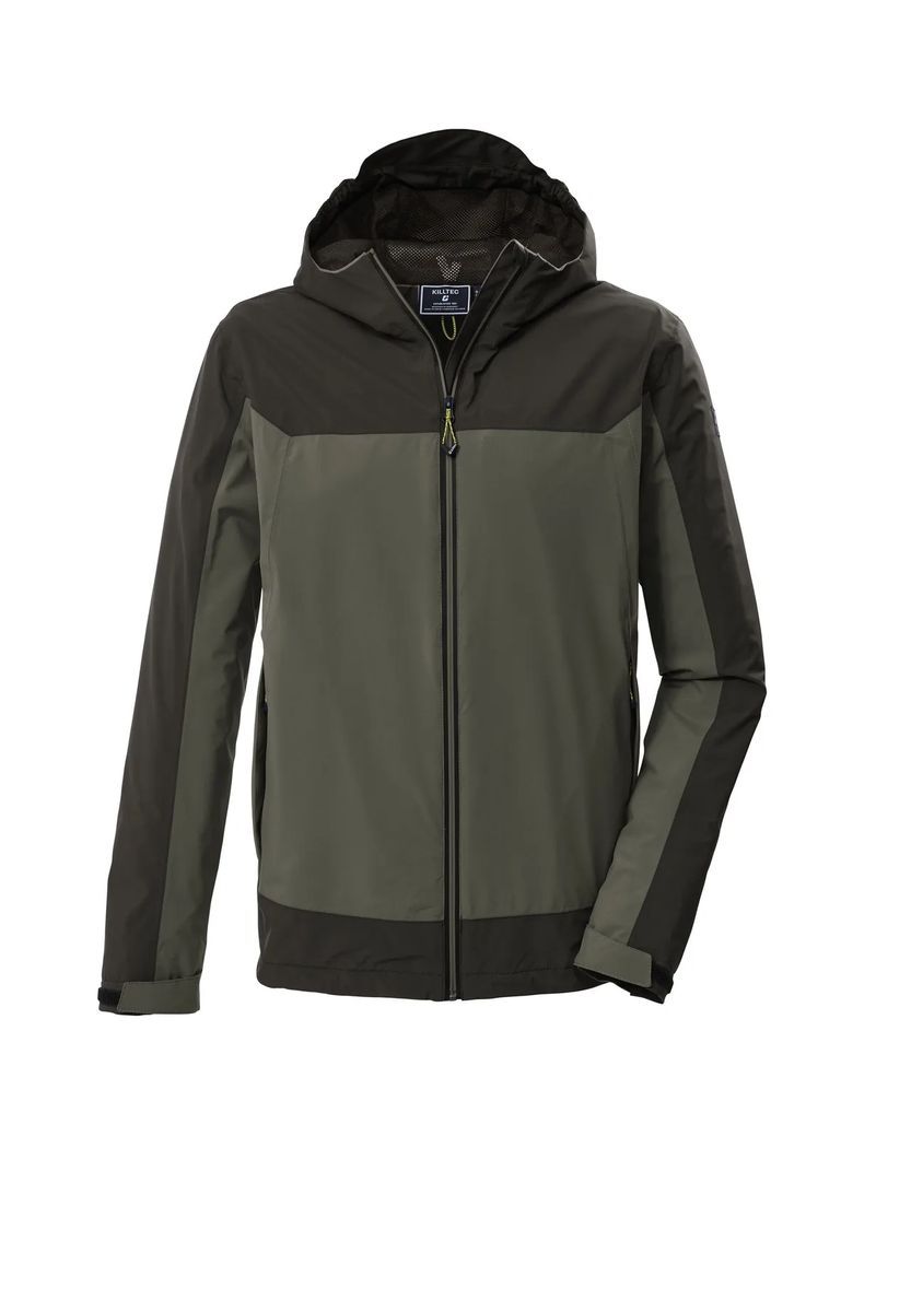 killtec® Funktionsjacke, windabweisend, für Herren, grün|schwarz, S