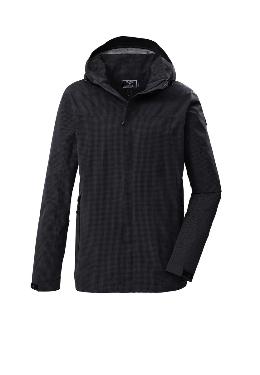 killtec® Regenjacke Kos 116, Kapuze, für Herren, schwarz, S