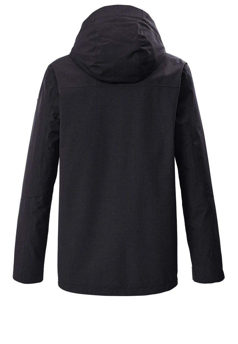 killtec® Regenjacke Kos 116, Kapuze, für Herren, schwarz, S