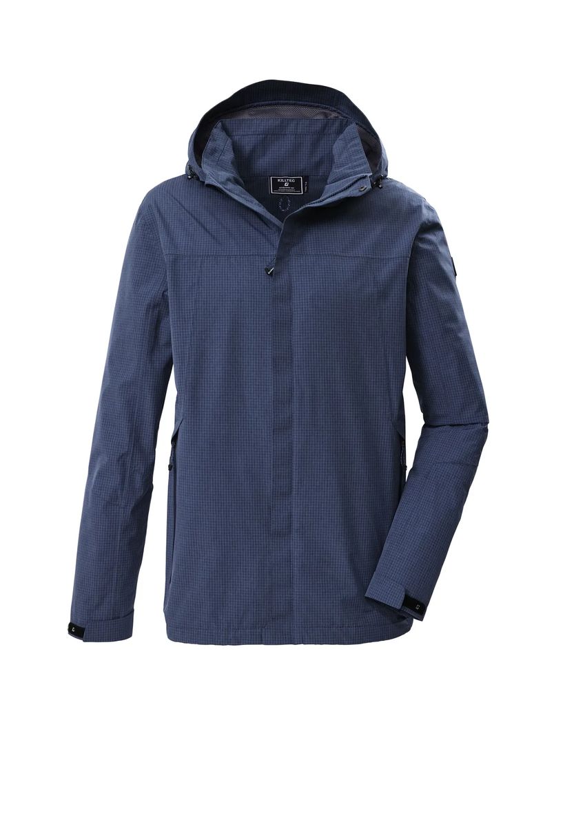 killtec® Regenjacke Kos 116, Kapuze, für Herren, blau, S