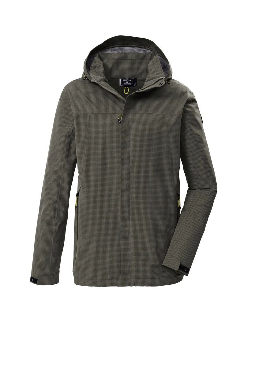 killtec® Regenjacke Kos 116, Kapuze, für Herren, grün, S