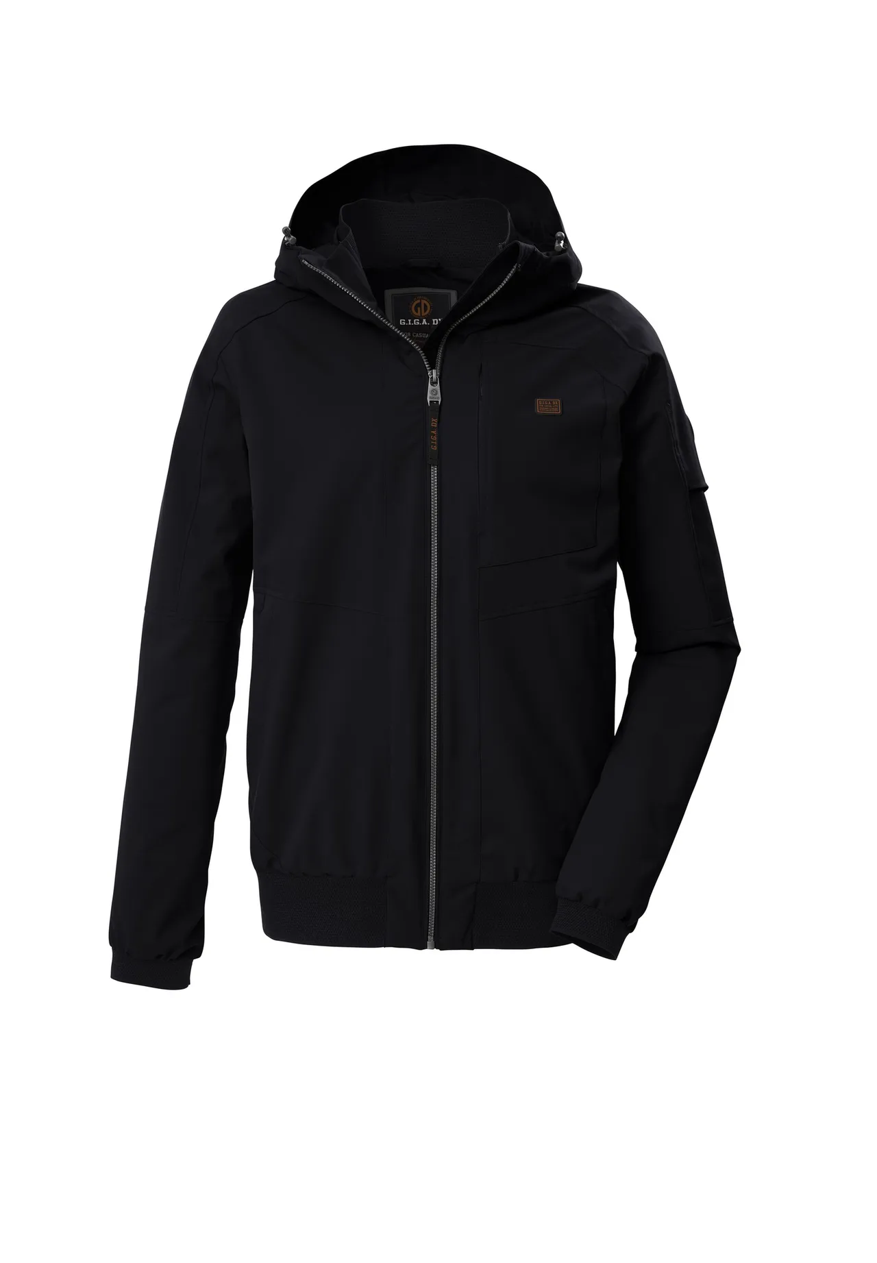 killtec® Übergangsjacke, Stehkragen, für Herren, schwarz, S