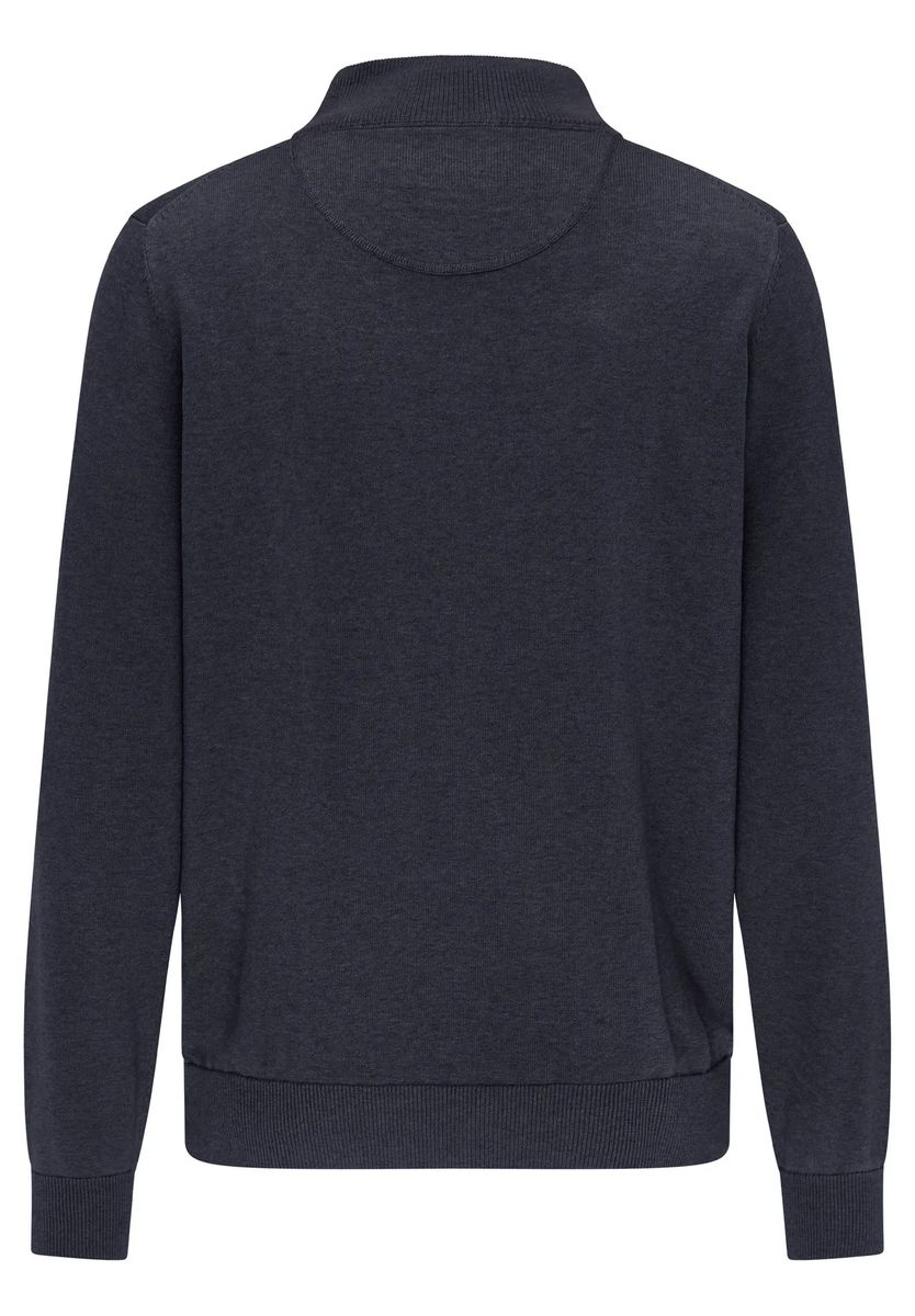 Herren Baumwoll-Pullover mit halbem Reißverschluss