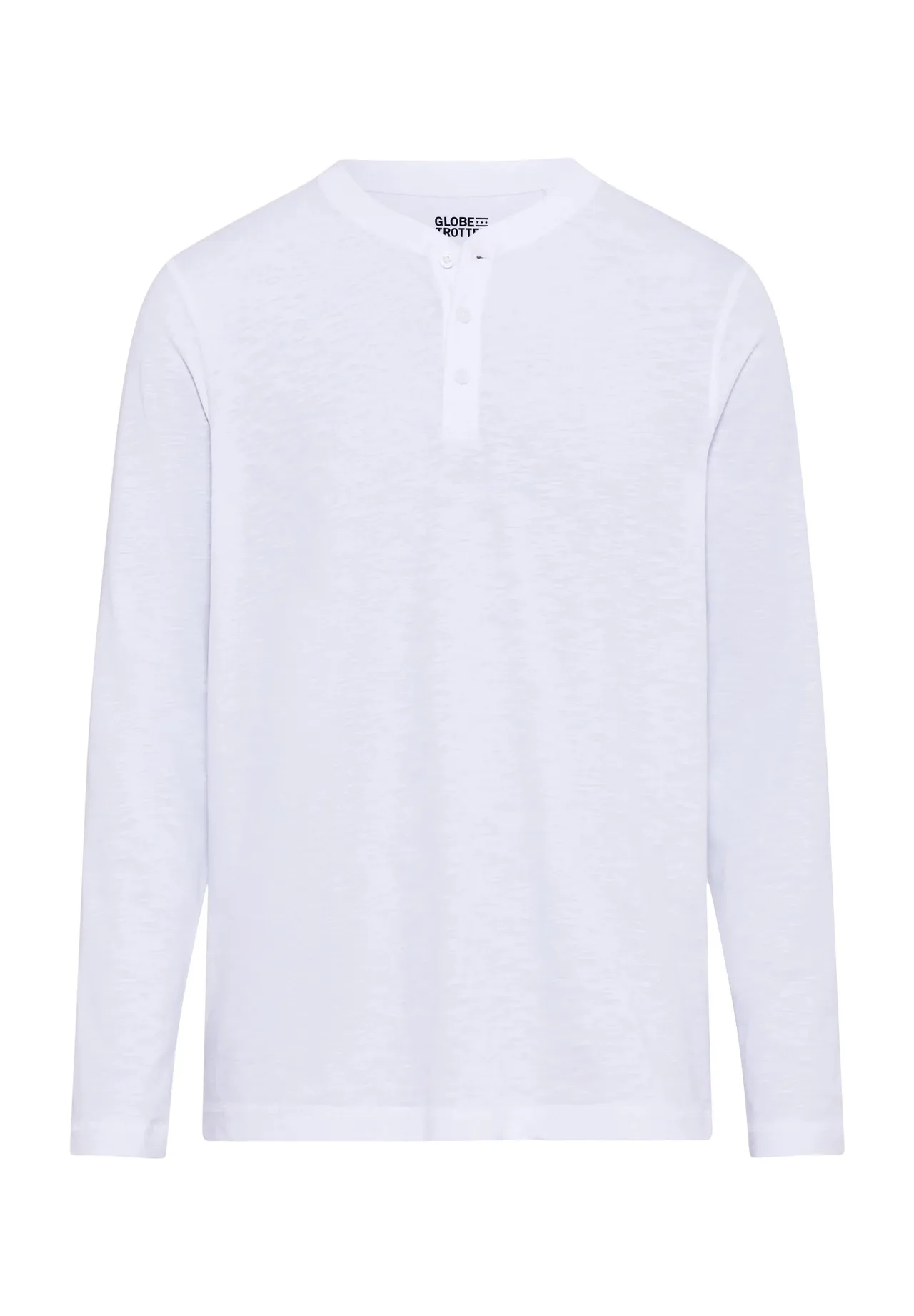 Herren Langarm Henley Shirt