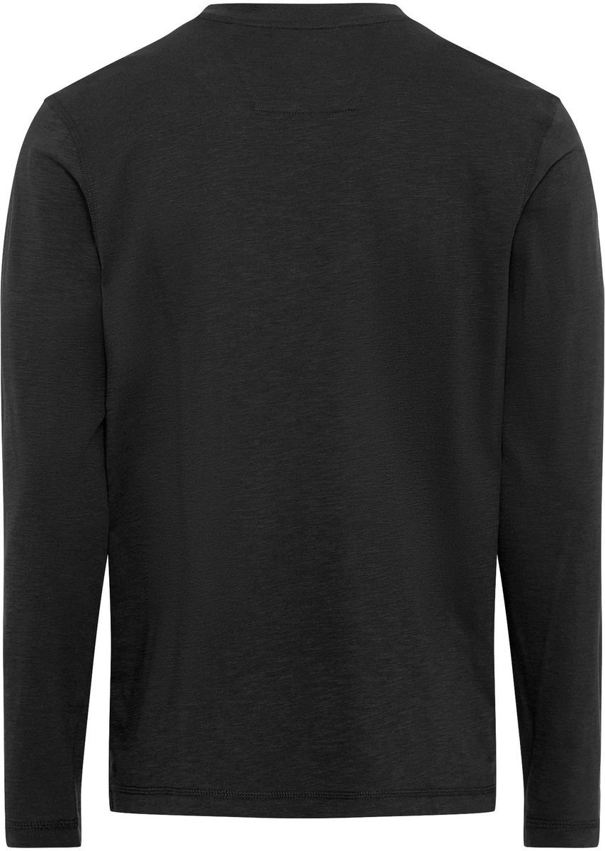 Herren Langarm Henley Shirt