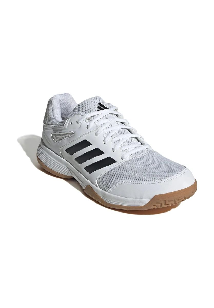 Weiße Hallensportschuhe