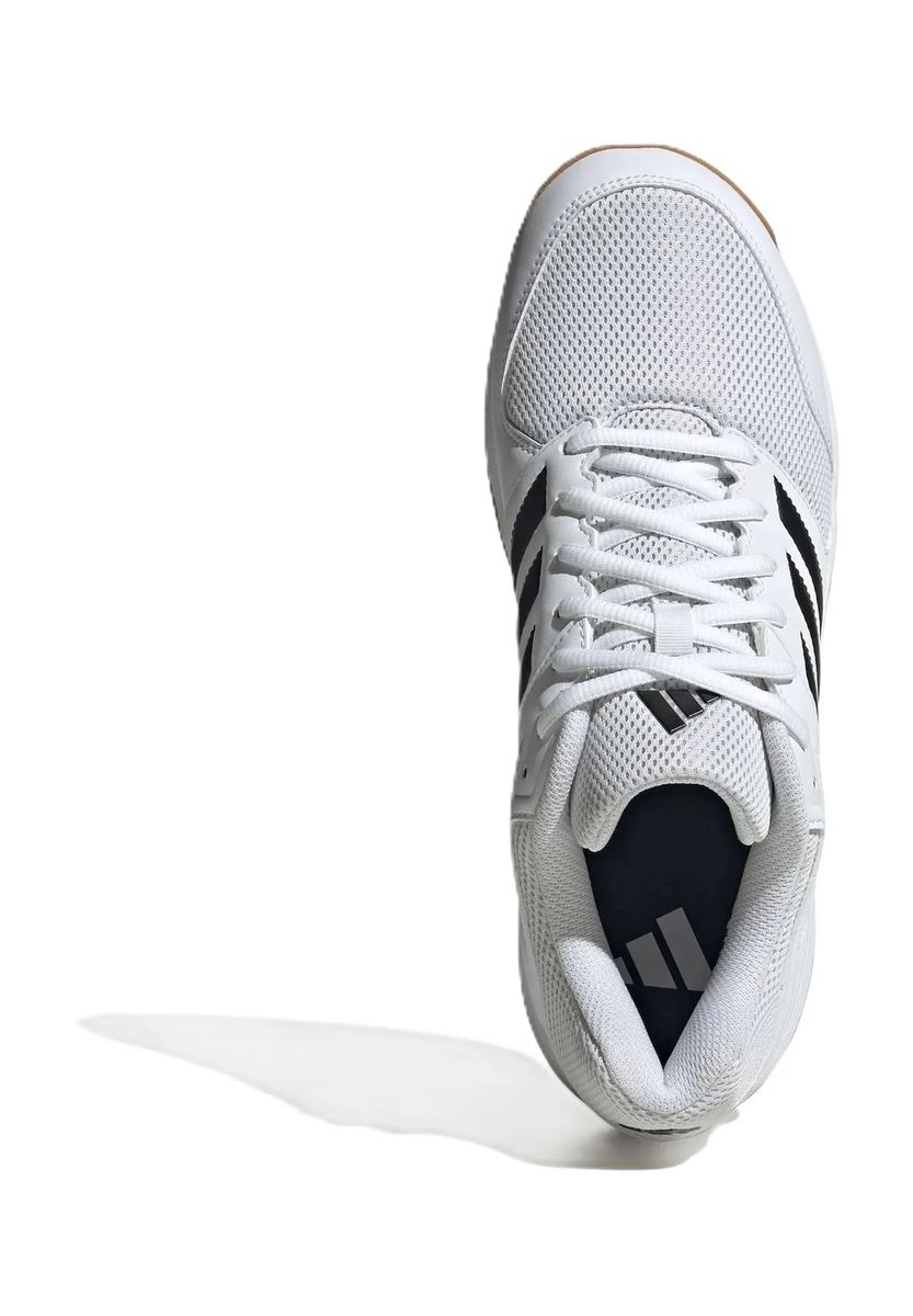 Weiße Hallensportschuhe