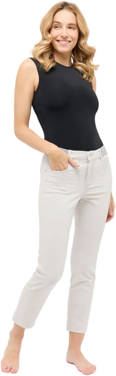 Gerades Bein Cropped Jeans