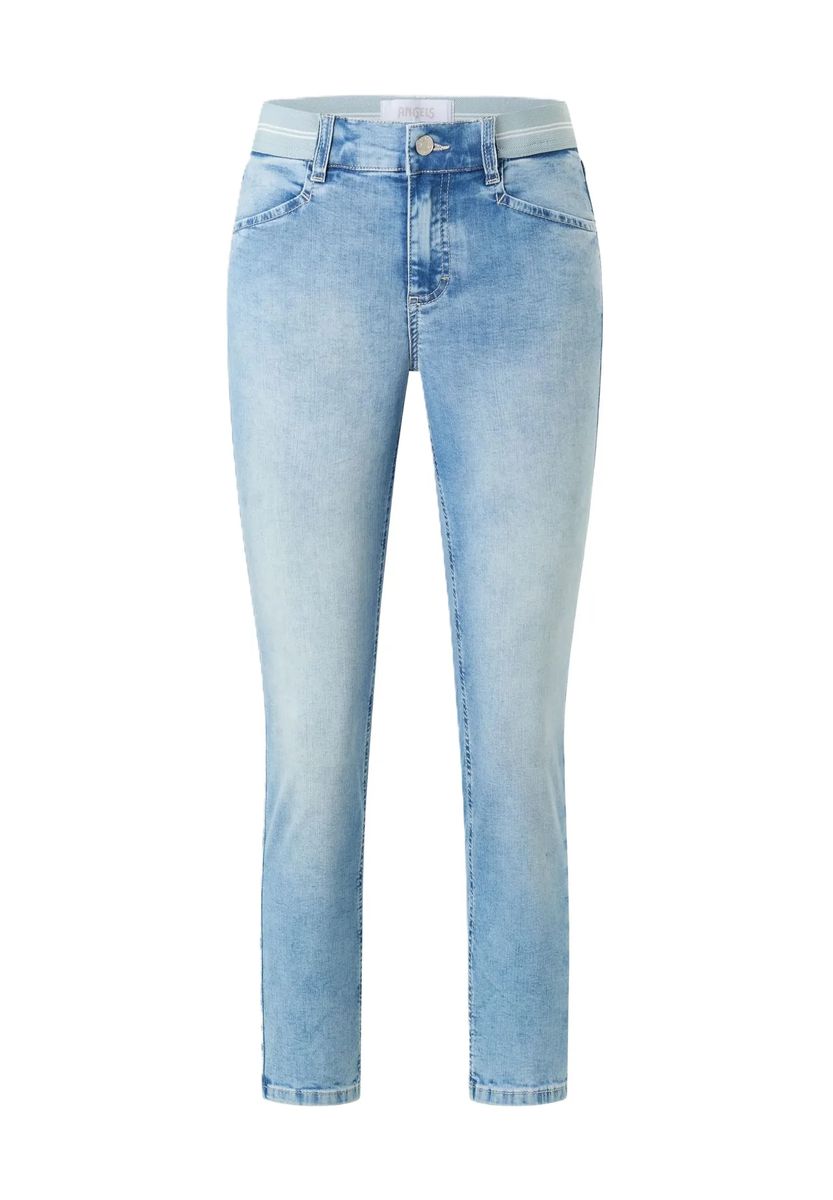 ANGELS Ornella Jeans, 7/8-Länge, Stretchbund, für Damen, blau, 36