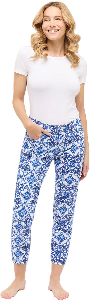 ANGELS Schlafanzug-Hose, 7/8-Lang, für Damen, blau, 36