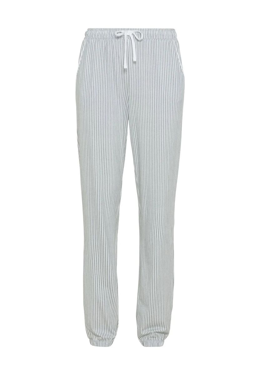 Gestreifte Loungewear-Hose mit Kordelzug