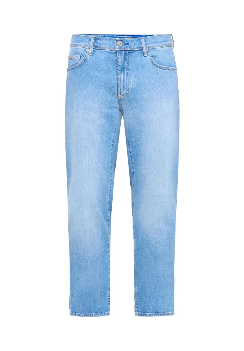 Jeans mit geradem Bein in heller Waschung