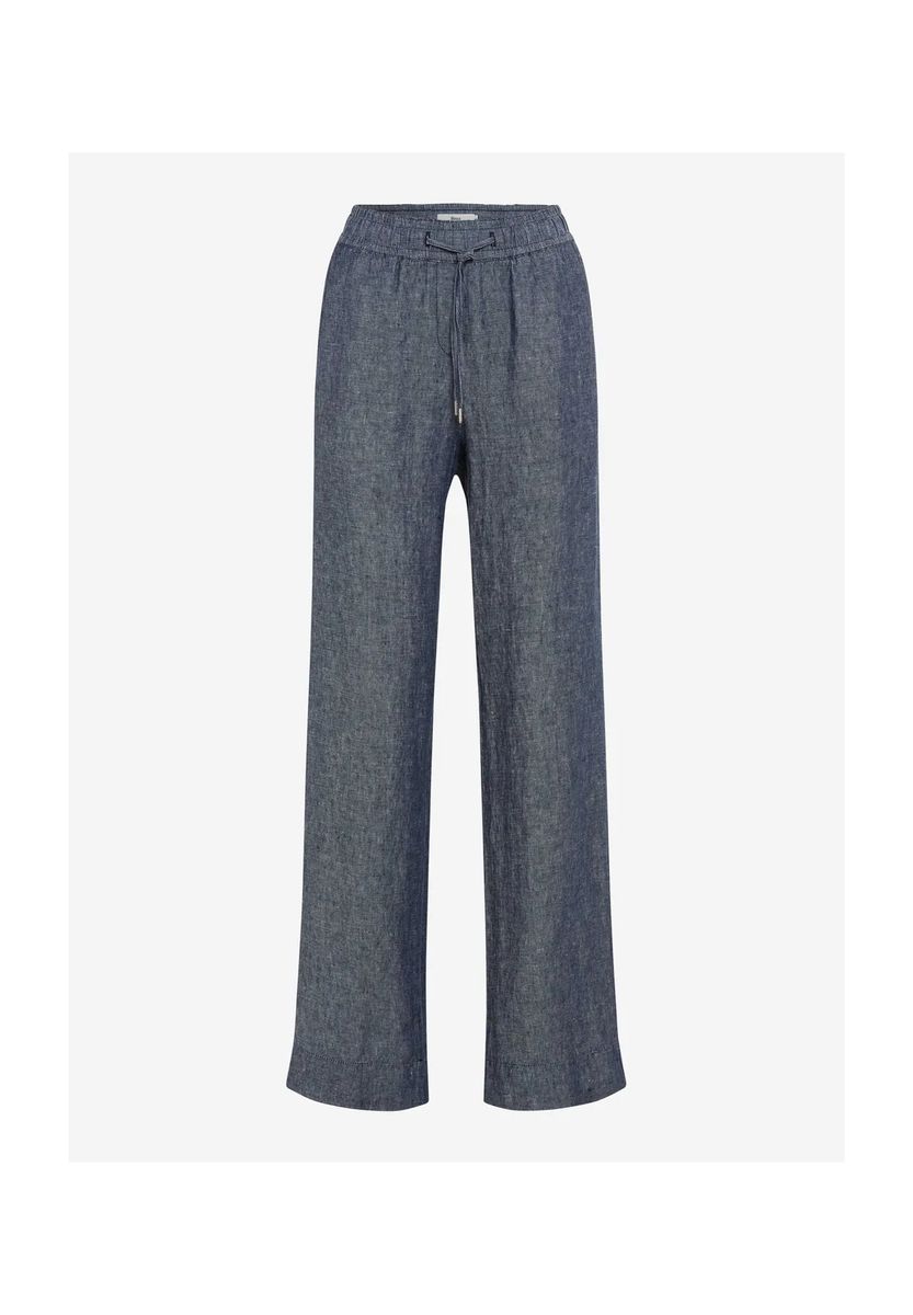 Damen Leinenhose mit weitem Bein