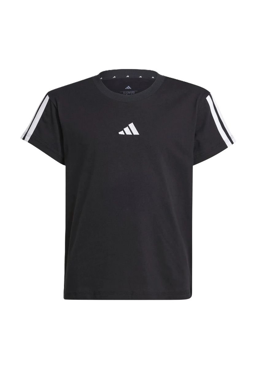 Klassisches 3-Streifen Baumwoll-T-Shirt für Kinder