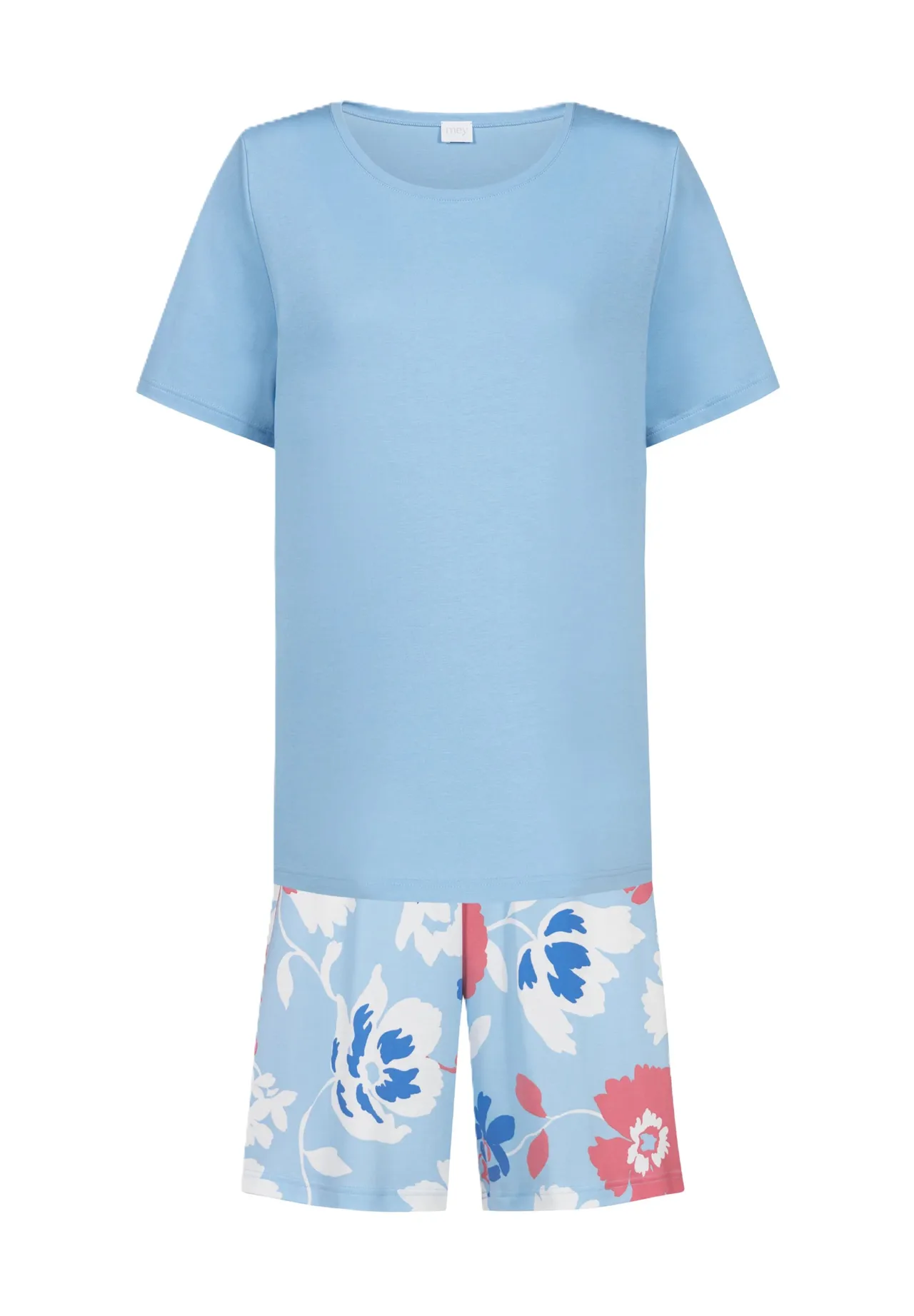 Pijama-Set mit Blumenmuster und T-Shirt