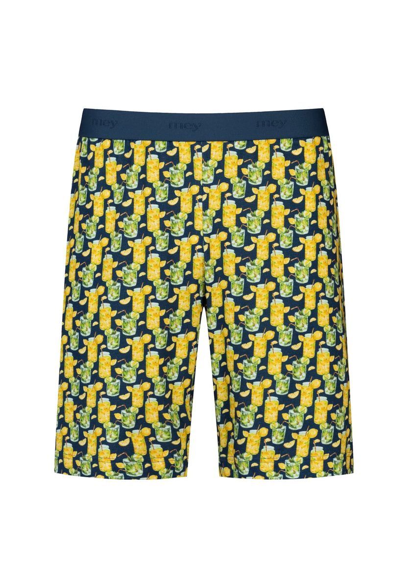 Herren Lounge Shorts mit Cocktail-Print, entspannte Passform