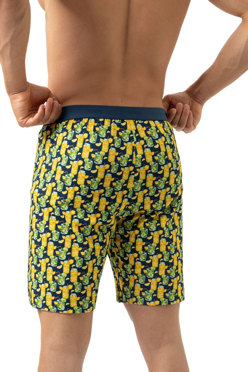 Herren Lounge Shorts mit Cocktail-Print, entspannte Passform
