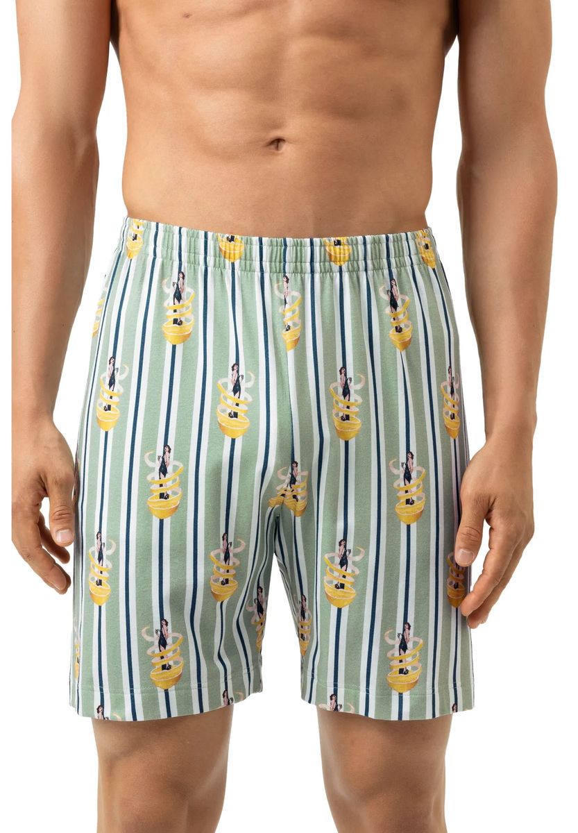 Herren Schlafshorts mit Streifenmuster