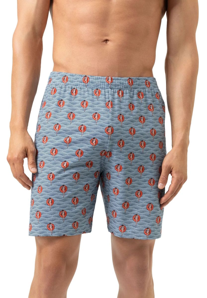 Locker geschnittene Lounge-Shorts mit Print