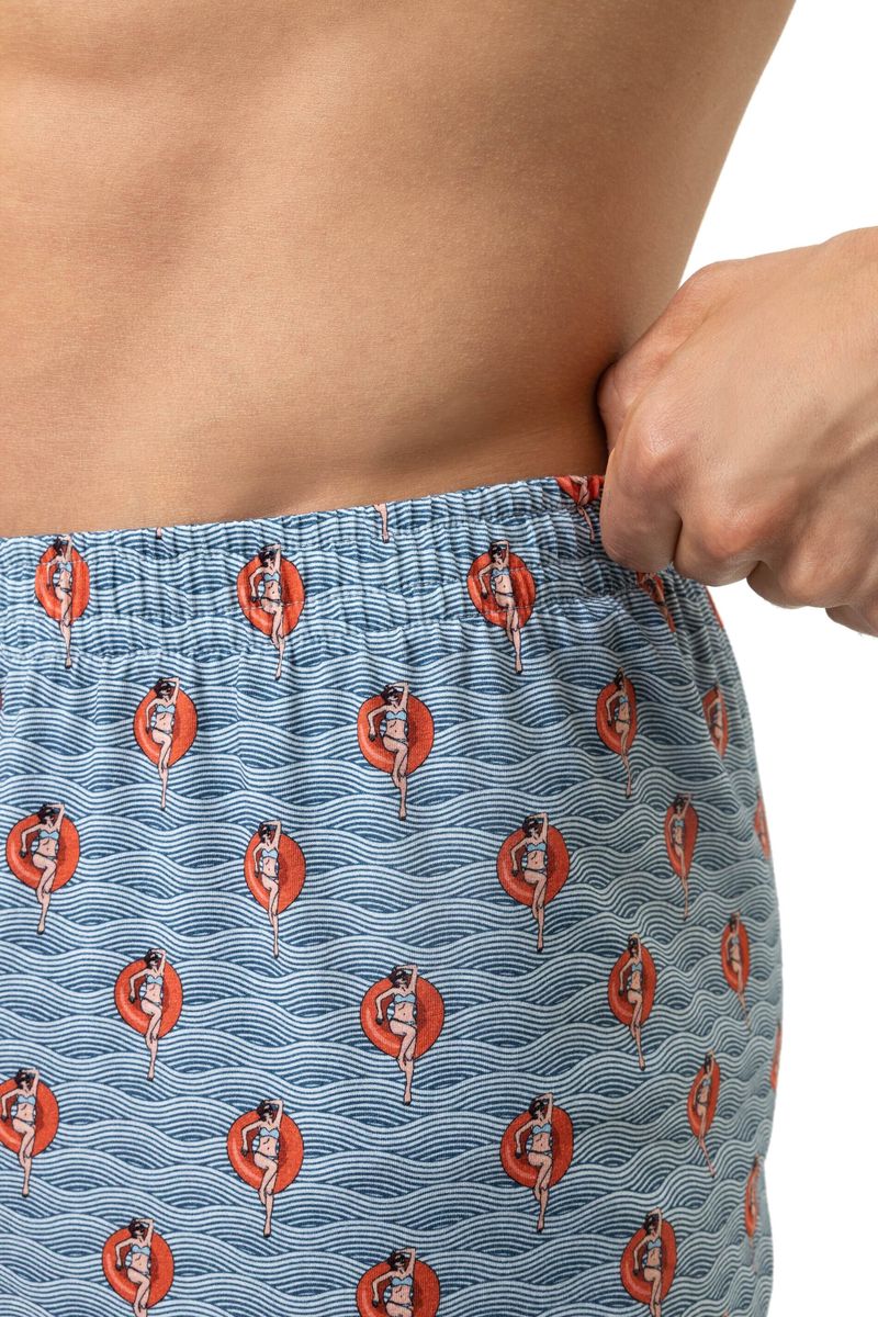 Locker geschnittene Lounge-Shorts mit Print
