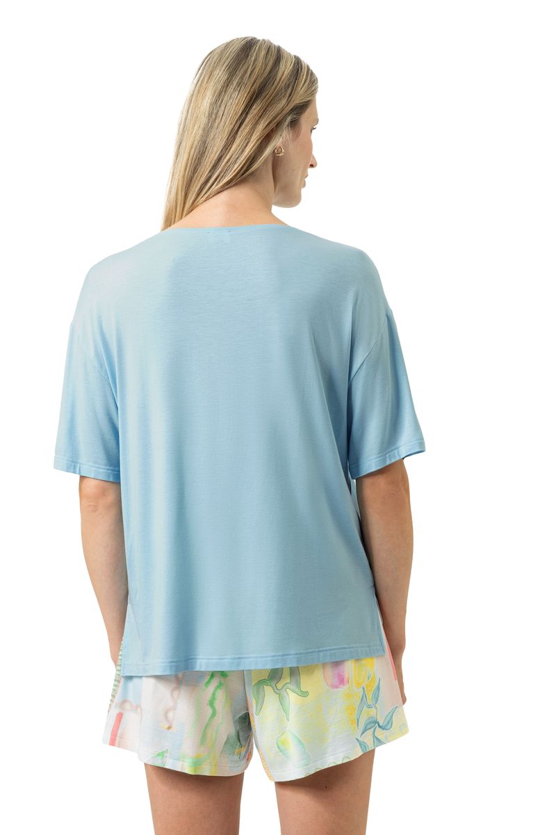 Damen Schlafshirt mit kurzen Ärmeln