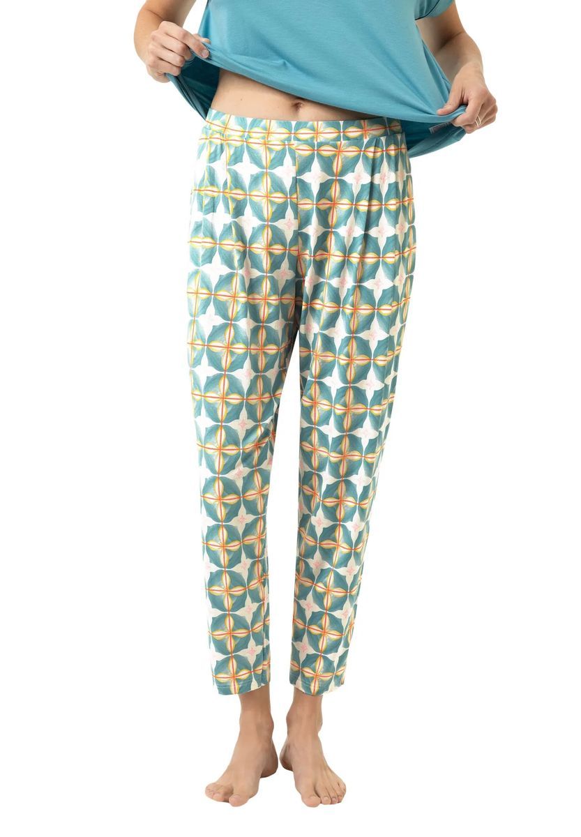 Locker sitzende, knöchellange Loungehose