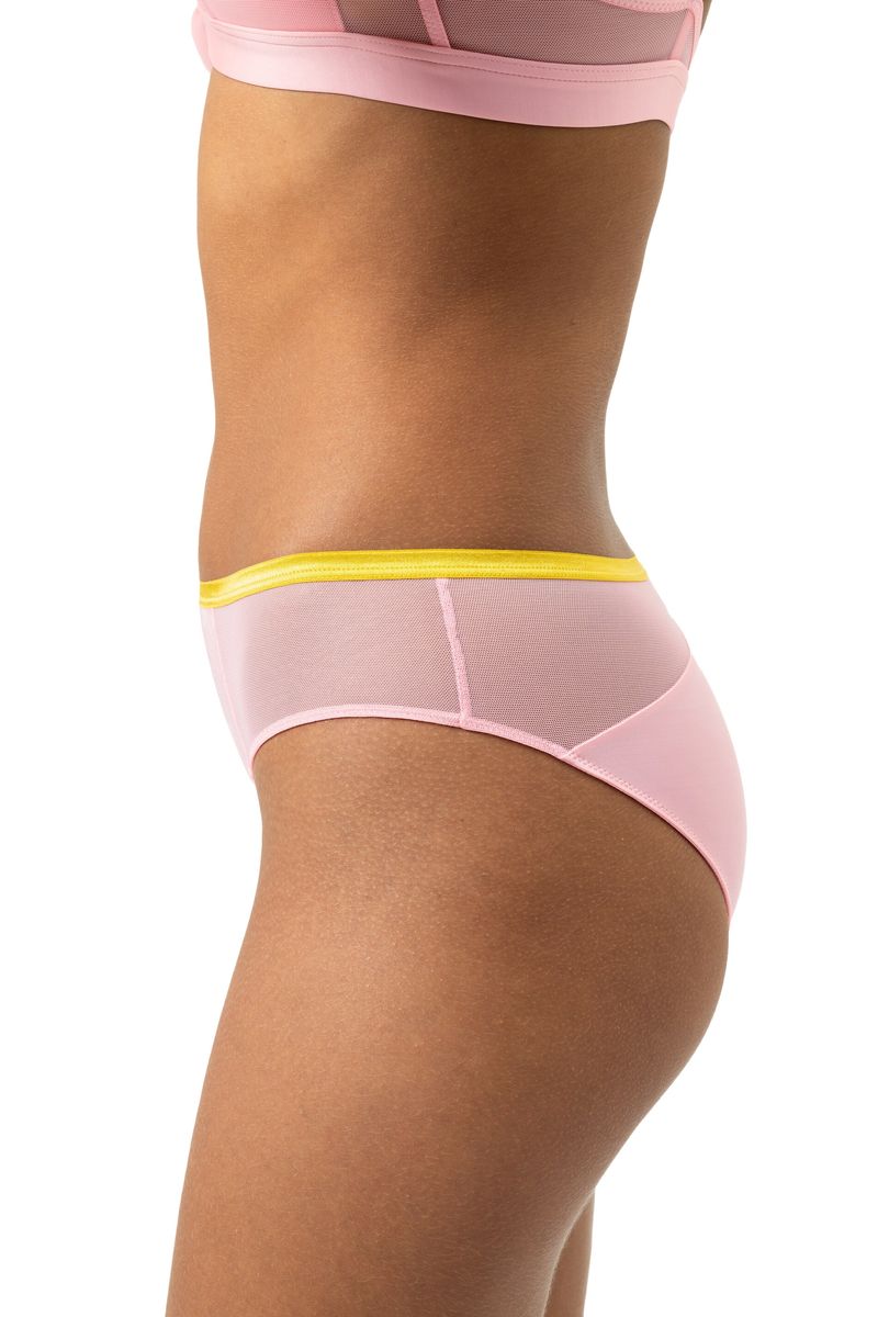Hipster-Slip mit transparenten Einsätzen