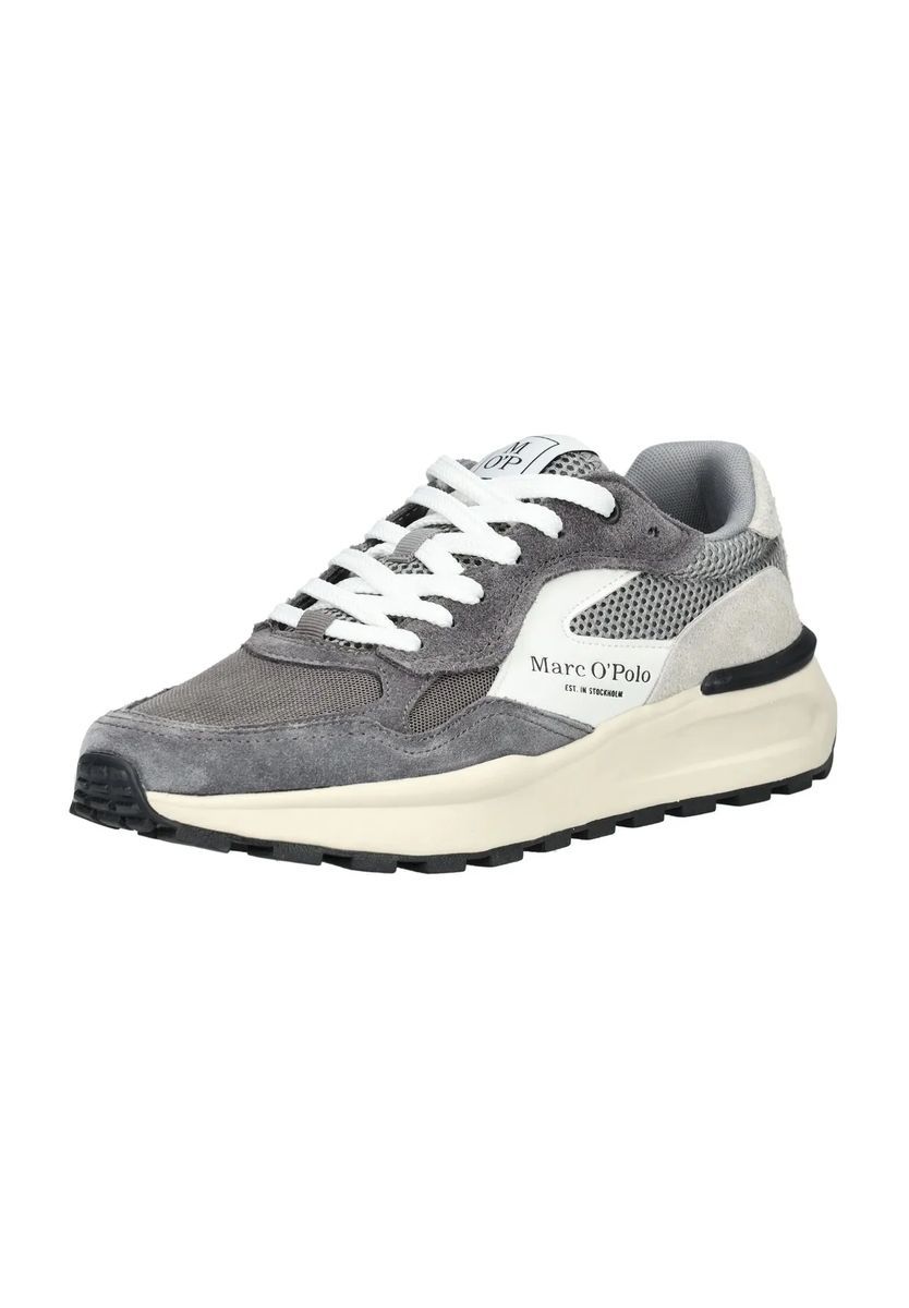 Wildleder- und Mesh-Panel-Sneaker