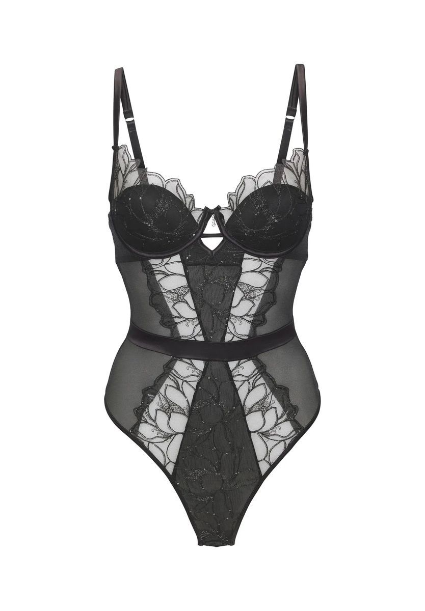 Body aus Spitze und Mesh