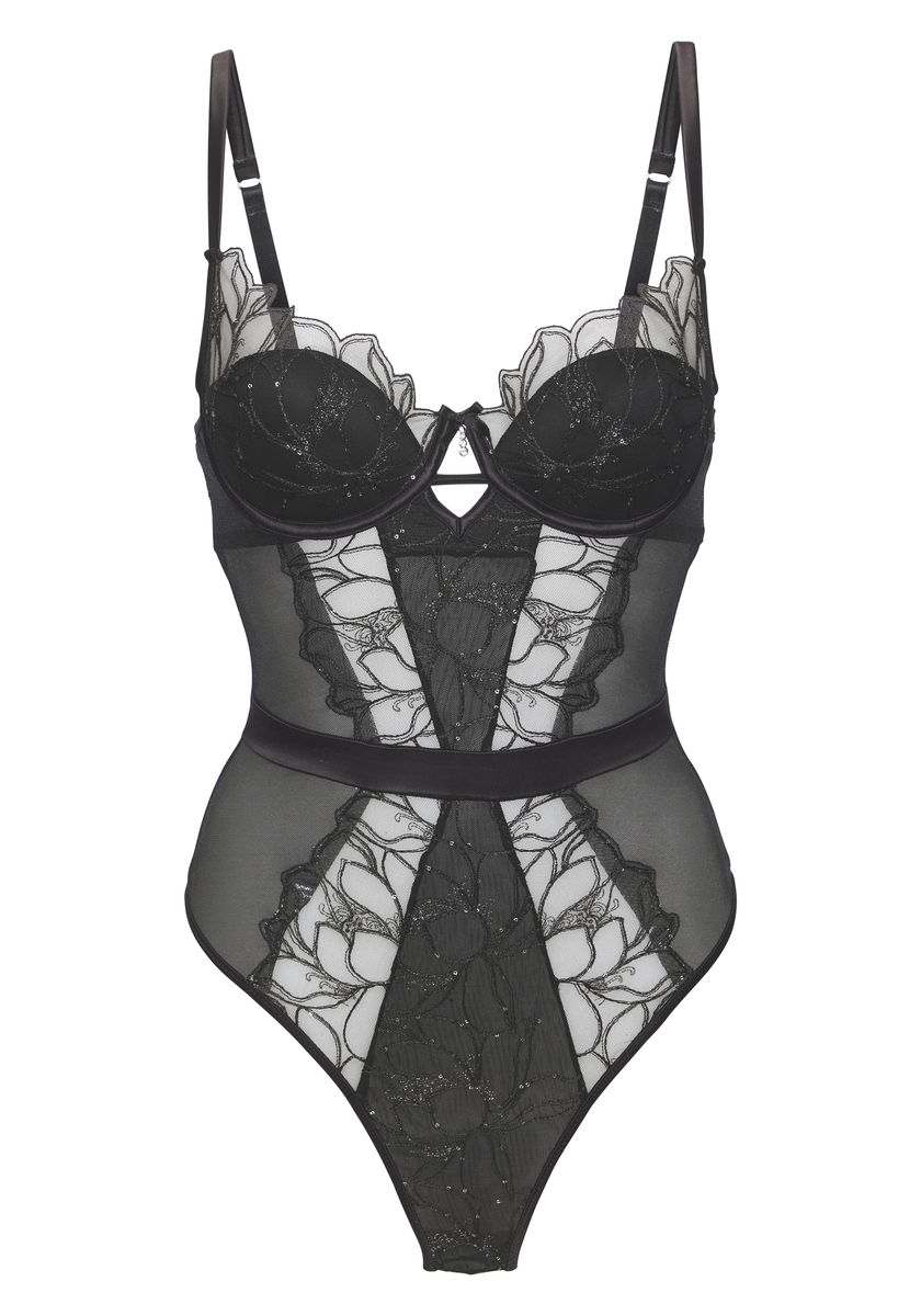 Body aus Spitze und Mesh