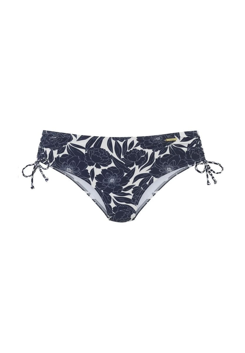 Bikinihose mit Blumenmuster und Bändern