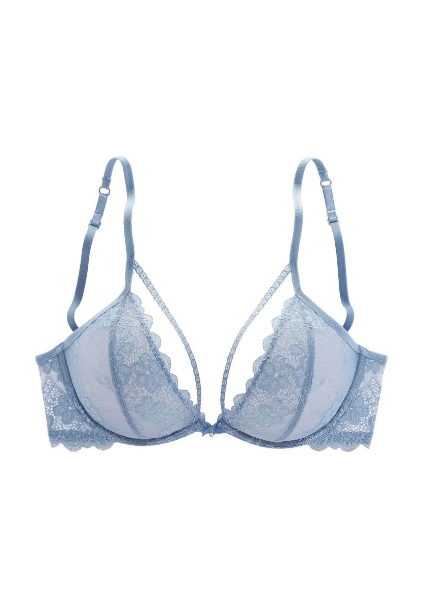 Floral Spitzen Demi BH mit Trägern