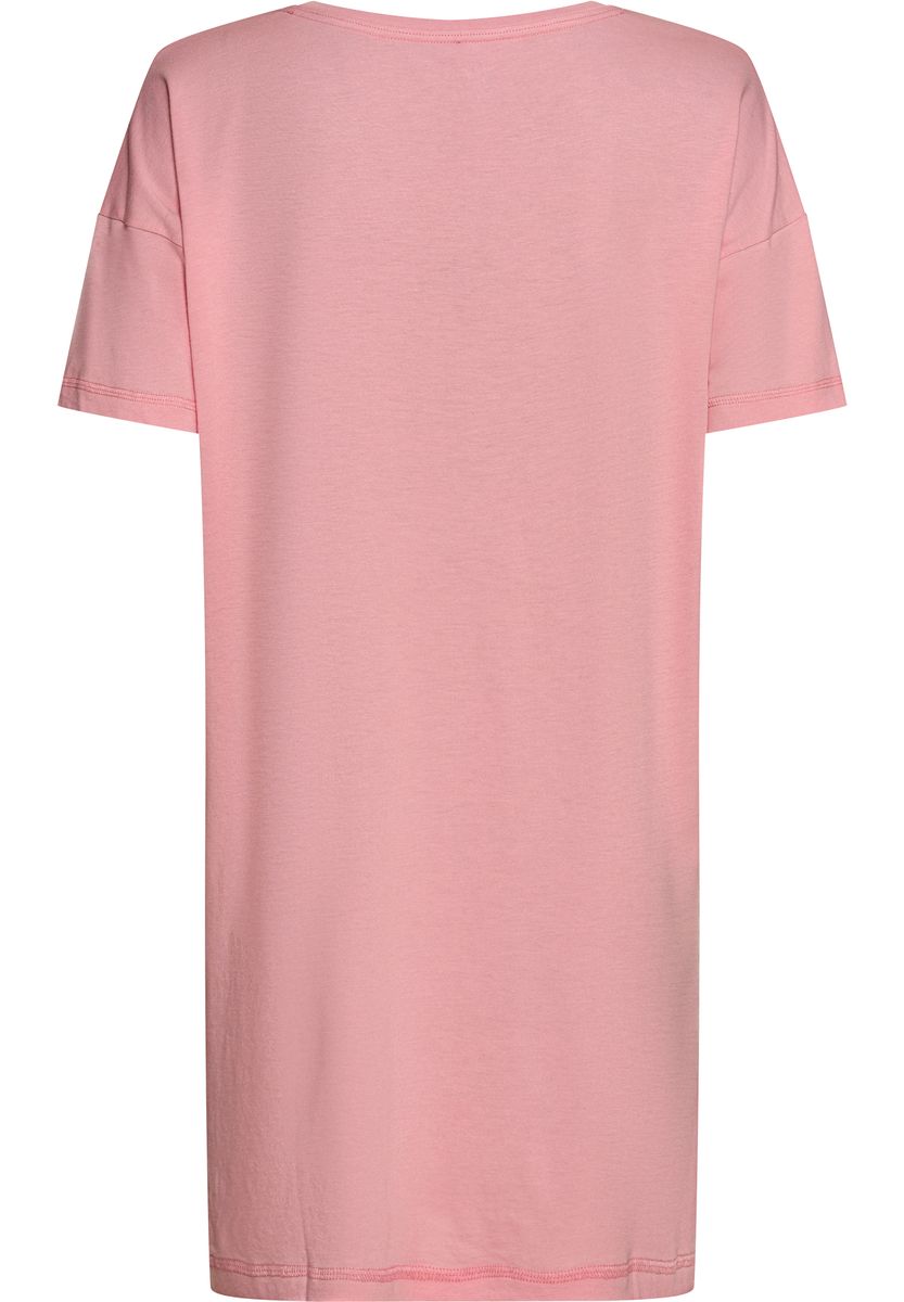 Rosa Schlafshirt mit Grafikprint