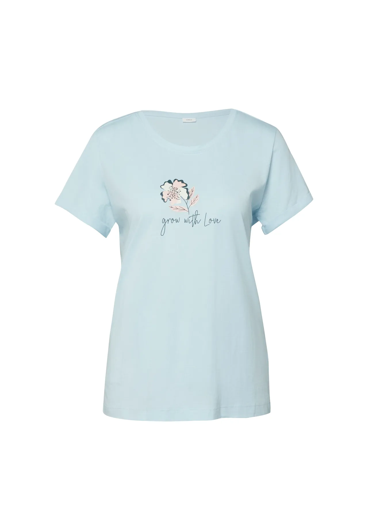 Hellblaues 'Grow with Love' T-Shirt