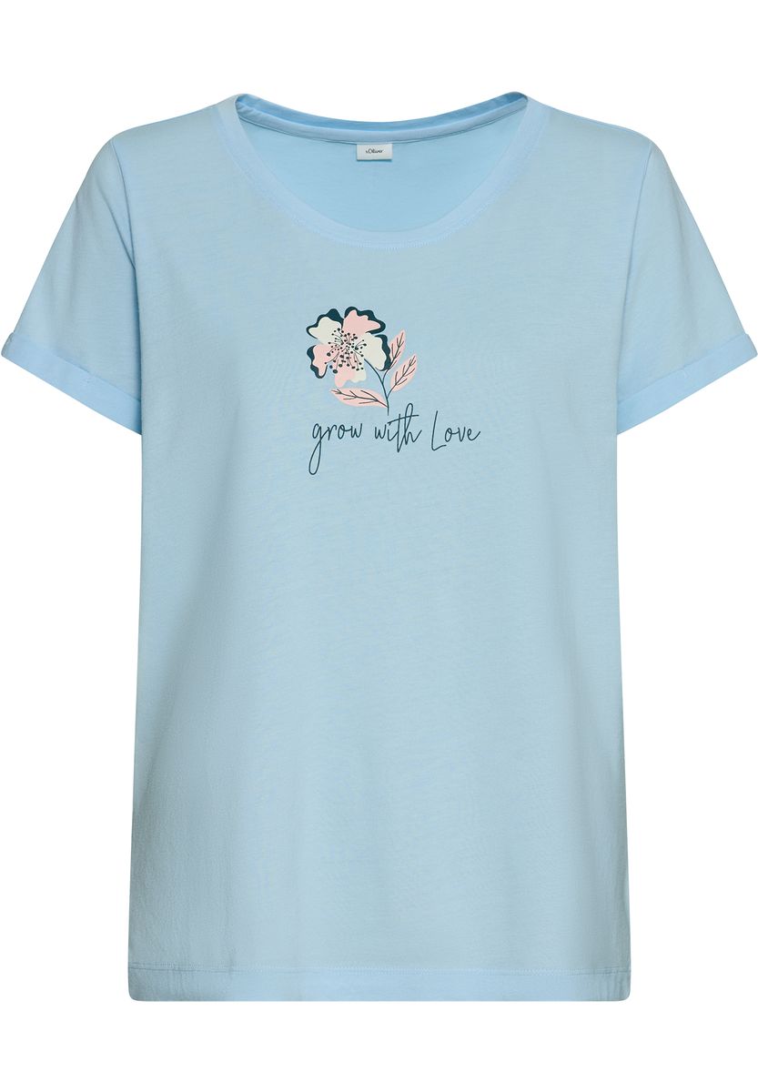 Hellblaues 'Grow with Love' T-Shirt