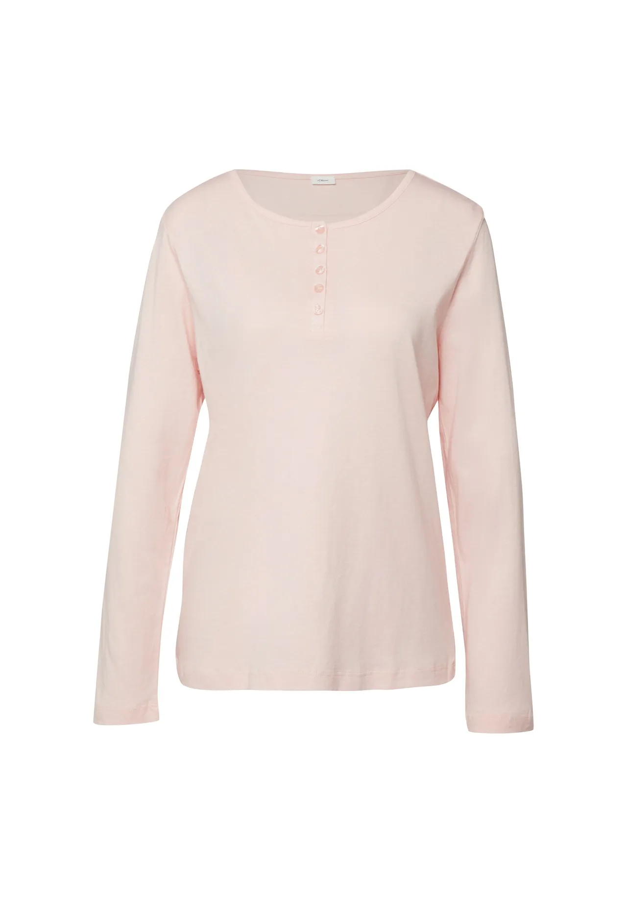 Langarm Henley Top Loungewear