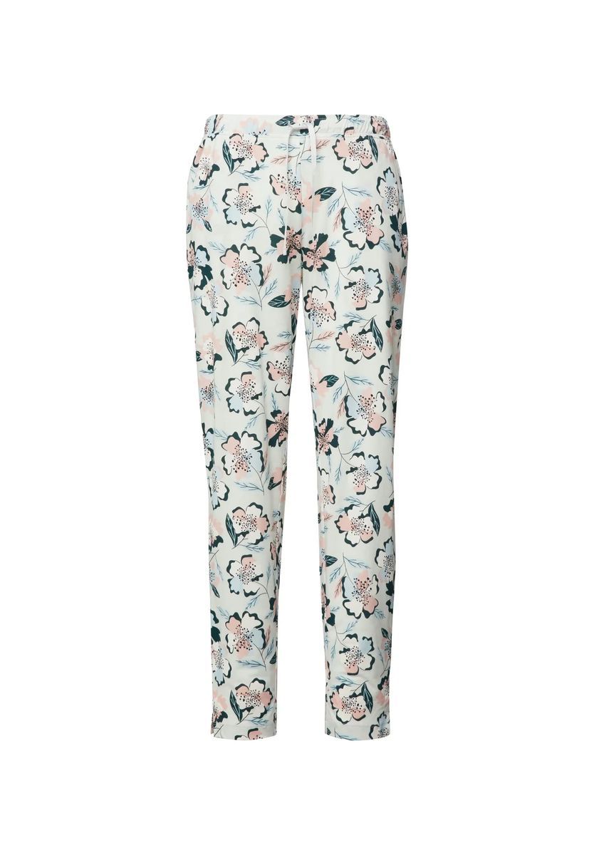 Loungewear-Hose mit Blumenmuster und Kordelzug
