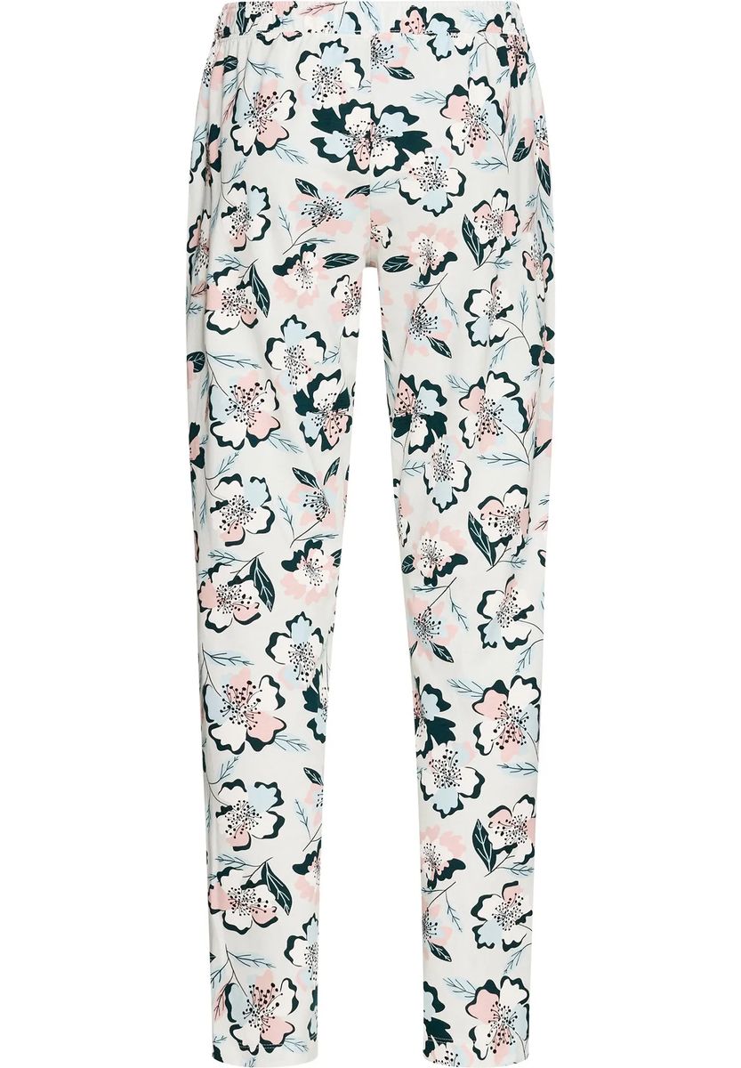 Loungewear-Hose mit Blumenmuster und Kordelzug