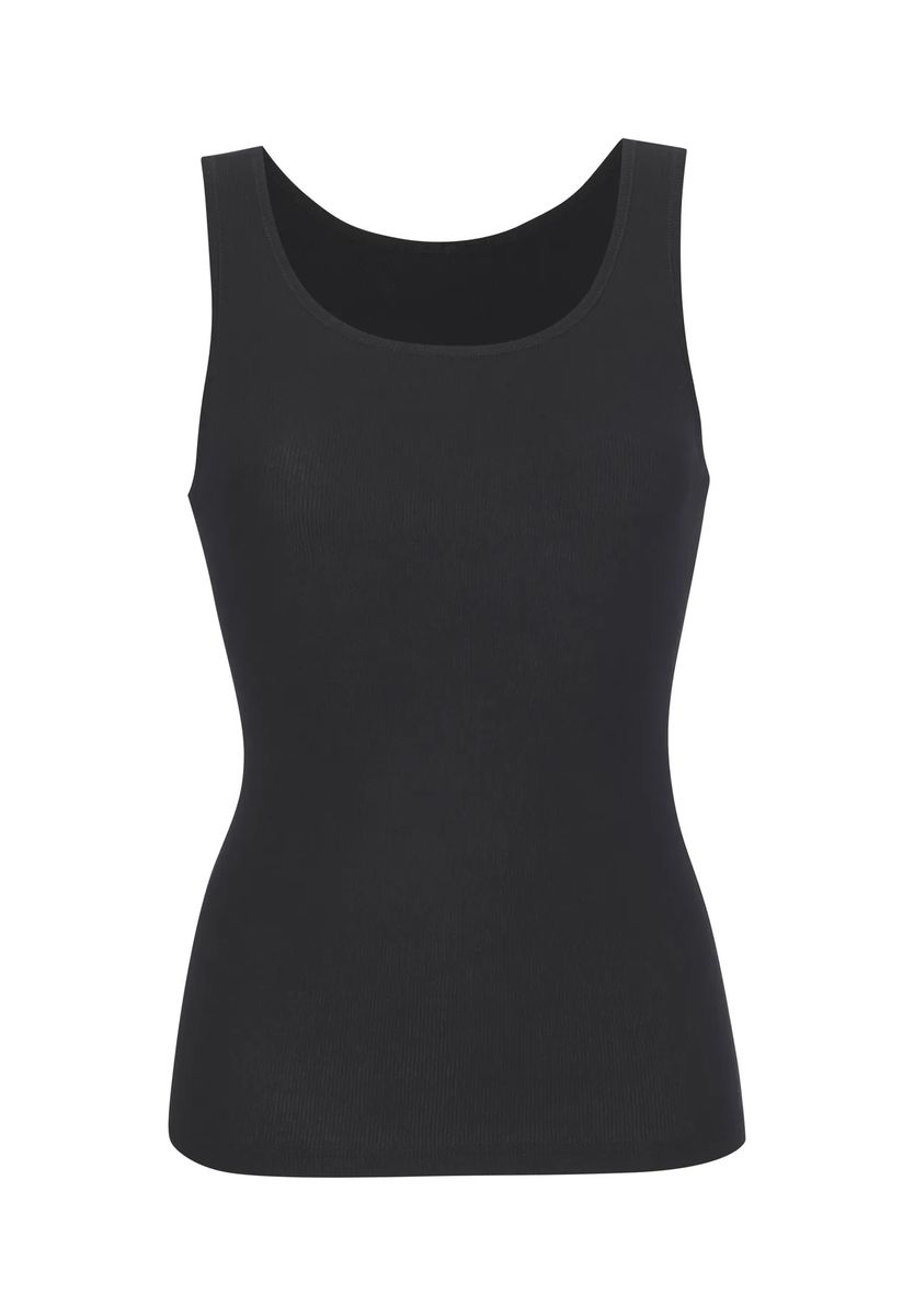 Geripptes Damen Tanktop mit U-Ausschnitt