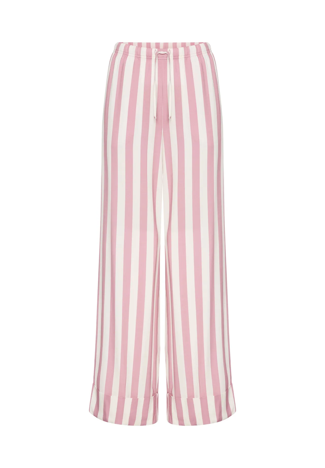 Gestreifte Loungewear-Hose mit Tunnelzug