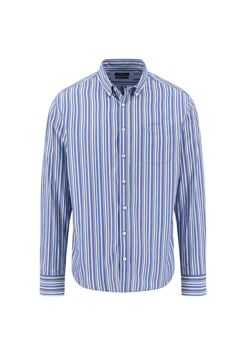 Gestreiftes Langarm Button-Down Hemd