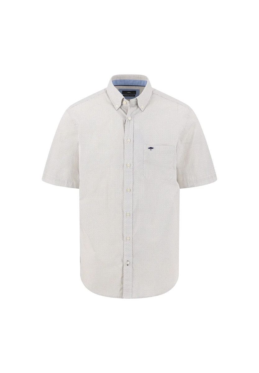 Figurbetontes Kurzarmhemd mit Button-Down-Kragen