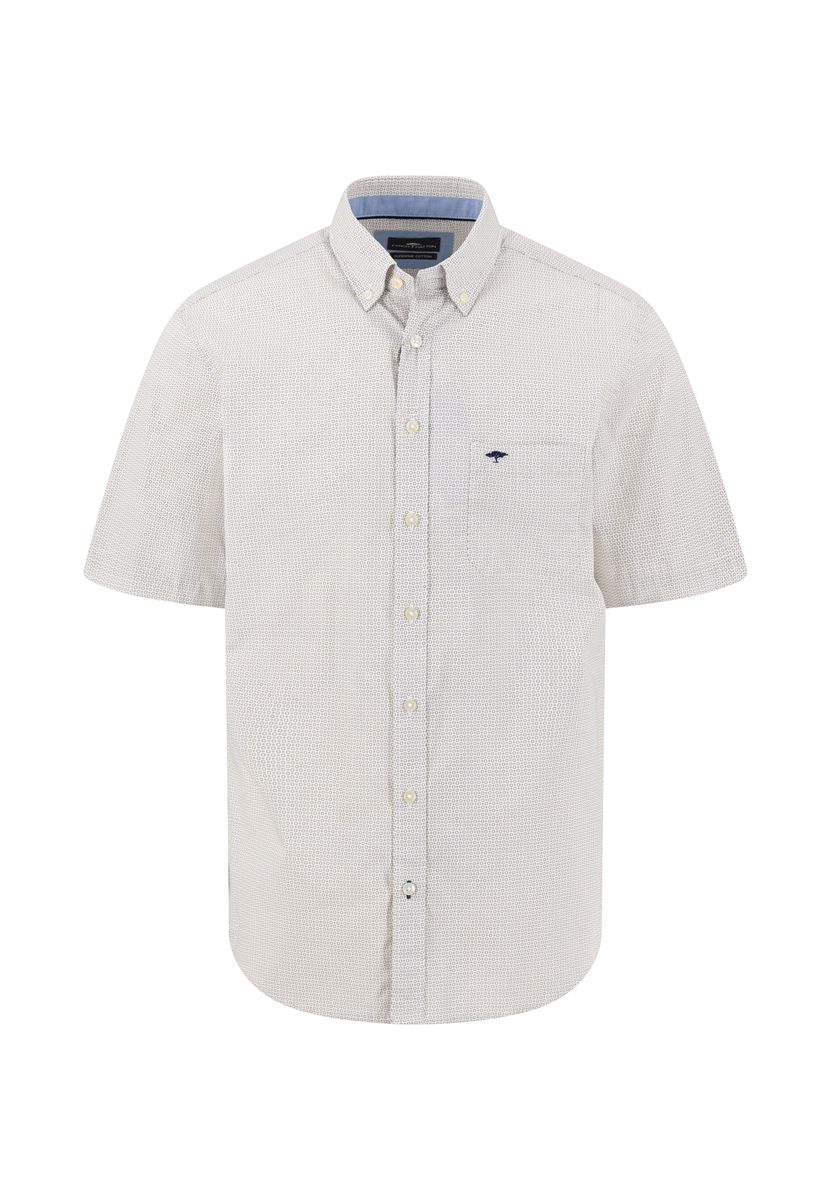Figurbetontes Kurzarmhemd mit Button-Down-Kragen