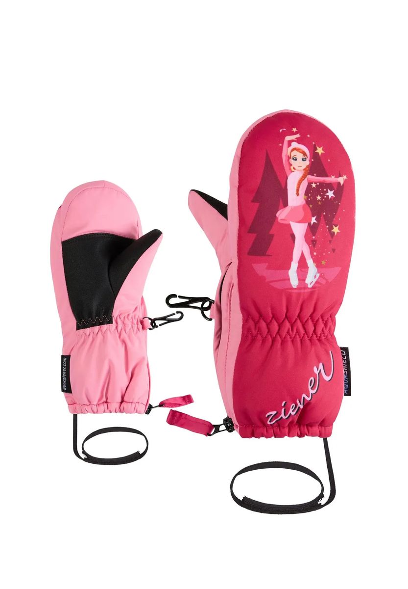 Pink Kinderfäustlinge mit Leotard-Print